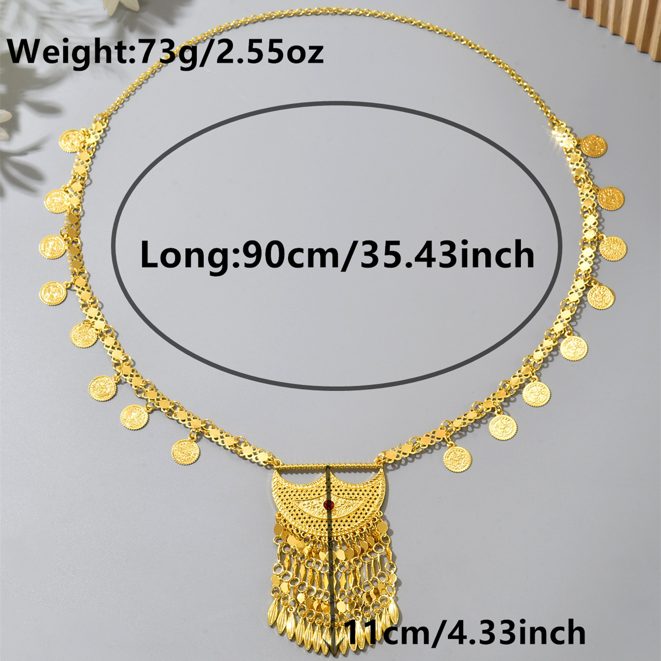 Ethnic Fashion Co In - Long collier turc kurde en forme