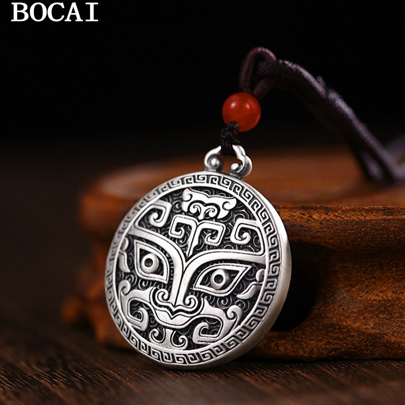 Ethnic Fashion Design - Pendentif en argent S999 BOCAI pour