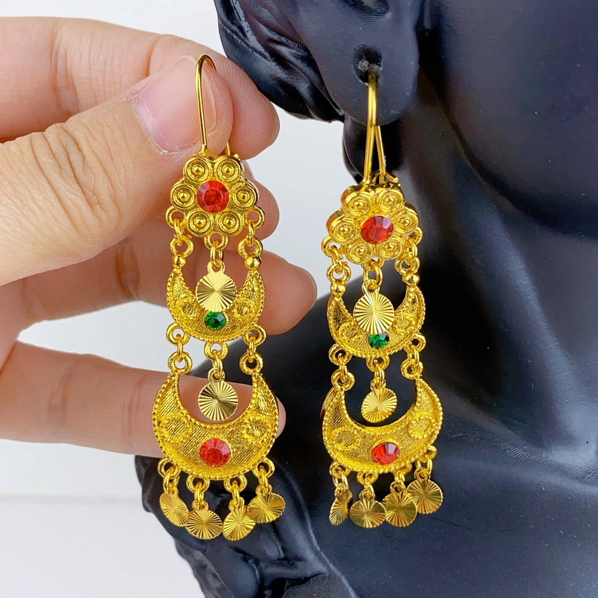 Boucles d'oreilles indiennes p - Ethnic Fashion India avis et prix