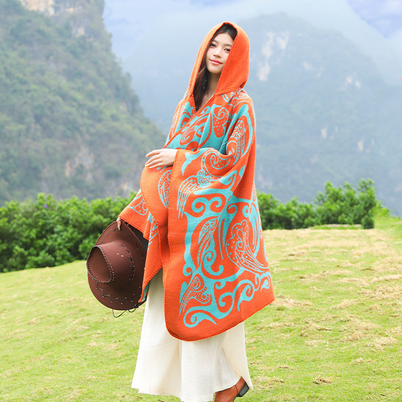 Nouveau châle à capuche pour f - Go Ethnic Fashion avis et prix