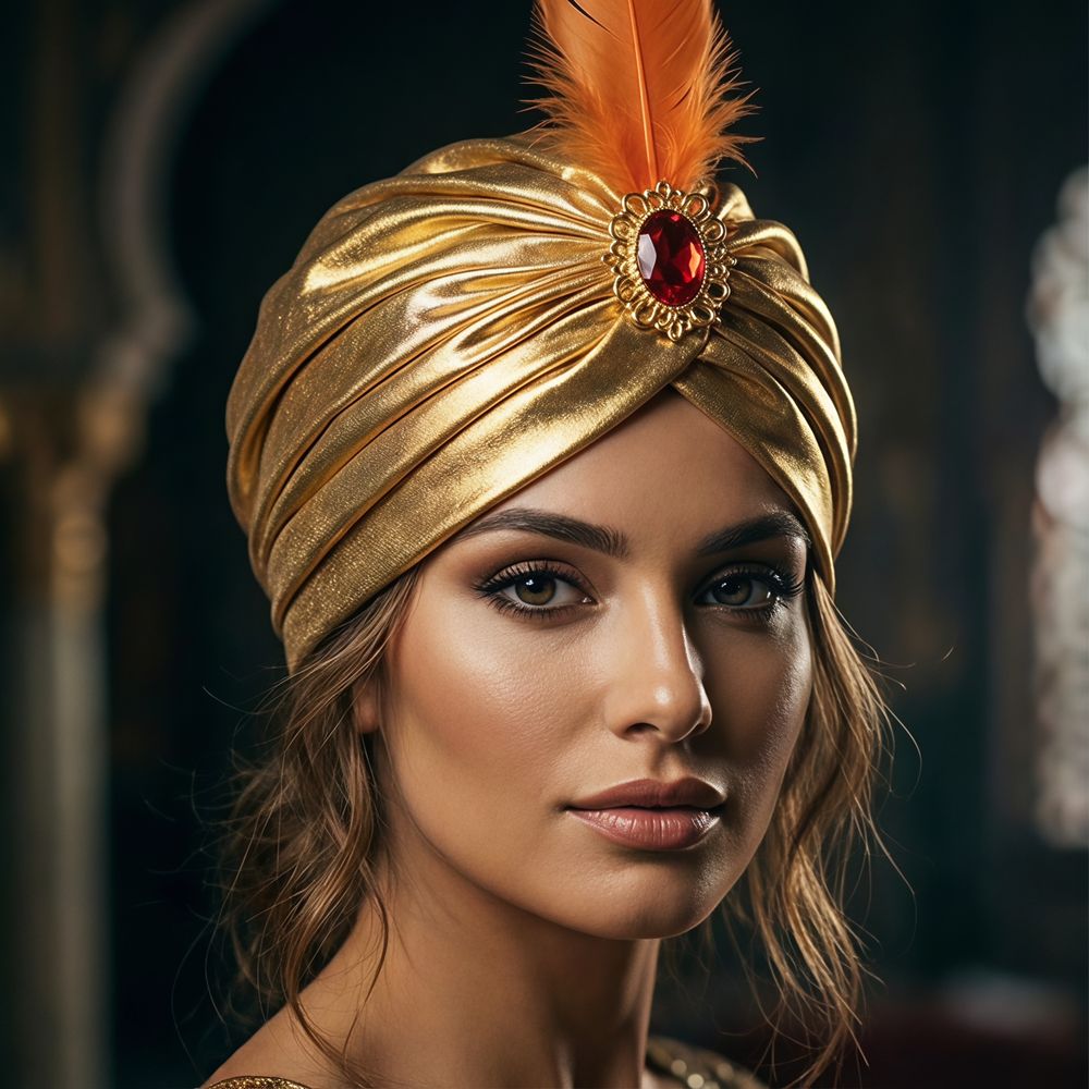 Chapeau Turban à Plumes pour D - Ethnic Fashion India avis et prix