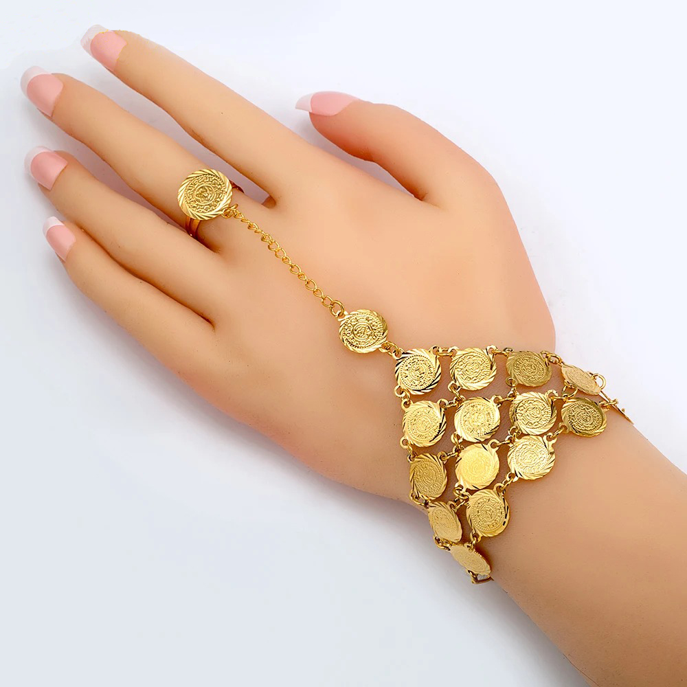 Bracelet chaîne à main avec pi - Ethnic Fashion Co In avis et prix